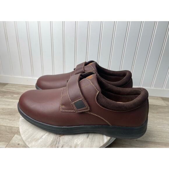Anodyne No 64 Men\'s Casual Comfort Whiskey Leather Diabetic Shoe A5500 13W Brown main image 4